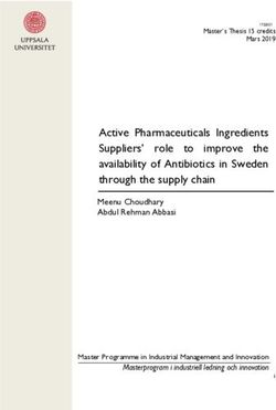 Active Pharmaceuticals Ingredients improve the - Diva Portal