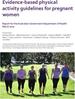Evidence-based physical activity guidelines for pregnant women