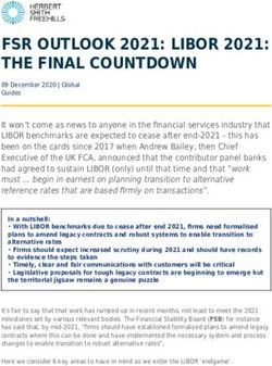 FSR OUTLOOK 2021: LIBOR 2021: THE FINAL COUNTDOWN
