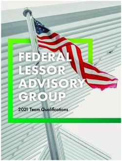 FEDERAL LESSOR ADVISORY GROUP - 2021 Team Qualifications - CBRE