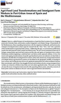 Agri-Food Land Transformations and Immigrant Farm Workers in Peri-Urban Areas of Spain and the Mediterranean - MDPI