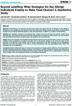 Beyond Labelling: What Strategies Do Nut Allergic Individuals Employ to Make Food Choices? A Qualitative Study