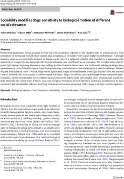 Sociability modifies dogs' sensitivity to biological motion of different social relevance - Core