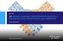 EIR: SERVICE ASSURANCE TRANSFORMATION YIELDS OPEX AND SERVICE AGILITY BENEFITS WITH LEAN OPERATIONS - Federos