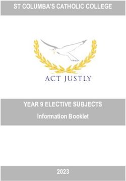 ST COLUMBA'S CATHOLIC COLLEGE - YEAR 9 ELECTIVE SUBJECTS Information Booklet 2023
