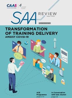 REVIEW TRANSFORMATION OF TRAINING DELIVERY - AMIDST COVID-19 - Civil Aviation ...