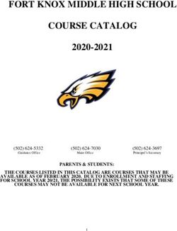 FORT KNOX MIDDLE HIGH SCHOOL COURSE CATALOG - DODEA