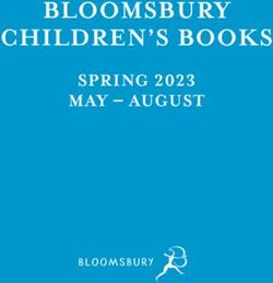 BLOOMSBURY CHILDREN'S BOOKS - SPRING 2023 MAY - AUGUST