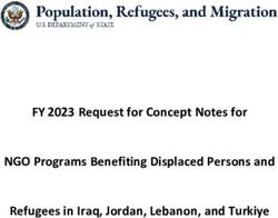 FY 2023 Request for Concept Notes for NGO Programs Benefiting Displaced Persons and Refugees in Iraq, Jordan, Lebanon, and Turkiye - Iraq ...
