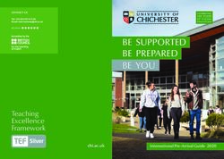 BE SUPPORTED BE PREPARED BE YOU - Teaching Excellence Framework - cloudfront.net