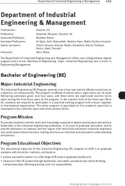 Department of Industrial Engineering & Management