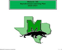Mabank ISD Asynchronous Learning Plan 2020-2021 - Mabank ISD Asynchronous Learning Plan