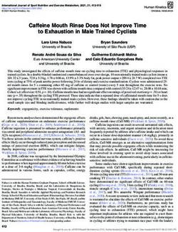Caffeine Mouth Rinse Does Not Improve Time to Exhaustion in Male Trained Cyclists