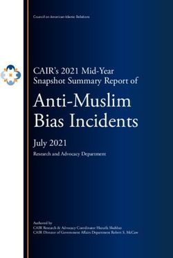 Anti-Muslim Bias Incidents - CAIR's 2021 Mid-Year Snapshot Summary Report of - Council on American-Islamic ...