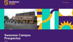 SWANSEA CAMPUS PROSPECTUS 2021 - ONESCHOOL GLOBAL