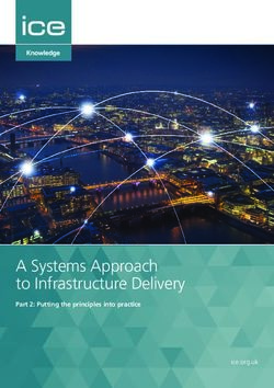 A Systems Approach to Infrastructure Delivery - Brunel International Lecture Series - Institution of Civil ...