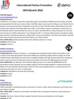 International Partner Promotion ISPO Munich 2018 - Buyusa.gov