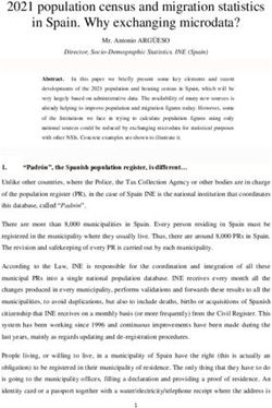 2021 population census and migration statistics in Spain. Why exchanging microdata?