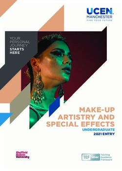 MAKE-UP ARTISTRY AND SPECIAL EFFECTS - STARTS HERE YOUR PERSONAL JOURNEY - UCEN Manchester