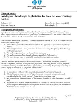 Name of Policy: Autologous Chondrocyte Implantation for Focal Articular Cartilage Lesions