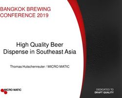 High Quality Beer Dispense in Southeast Asia - BANGKOK BREWING CONFERENCE 2019 - VLB Berlin