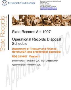 State Records Act 1997 Operational Records Disposal Schedule - State Records of South Australia