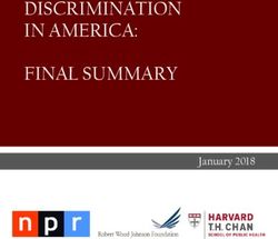 DISCRIMINATION IN AMERICA: FINAL SUMMARY - January 2018