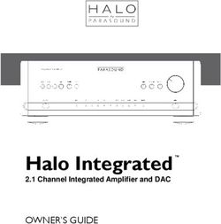 Halo Integrated OWNER'S GUIDE - 2.1 Channel Integrated Amplifier and DAC