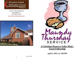 A Christian Passover Seder Meal - Zoom Fellowship - April 1, 2021 @ 7:00 PM