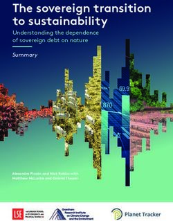 The sovereign transition to sustainability - Understanding the dependence of sovereign debt on nature - LSE