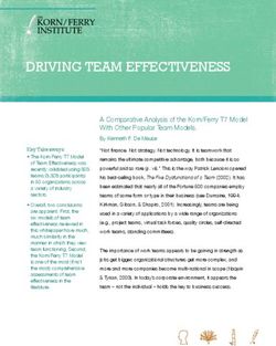 DRIVING TEAM EFFECTIVENESS
