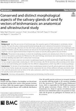 Conserved and distinct morphological aspects of the salivary glands of sand "y vectors of leishmaniasis: an anatomical and ultrastructural study ...