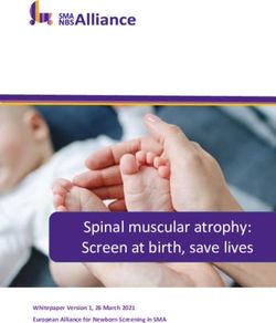 Spinal muscular atrophy: Screen at birth, save lives - Whitepaper Version 1, 26 March 2021 European Alliance for Newborn Screening in SMA - SMA ...