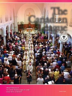The Canadian League - Official Publication of The Catholic Women's League of Canada Volume 96/No. 3/Fall 2018 - The Catholic Women's ...