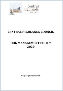 CENTRAL HIGHLANDS COUNCIL DOG MANAGEMENT POLICY - 2020 Policy adopted by Council