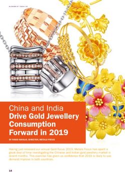 China and India Drive Gold Jewellery Consumption Forward in 2019