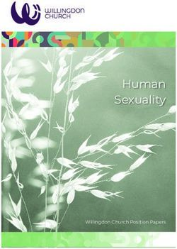 Human Sexuality - Willingdon Church Position Papers