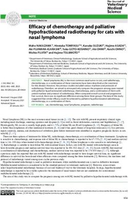 Efficacy of chemotherapy and palliative hypofractionated radiotherapy for cats with nasal lymphoma