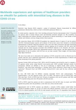 Worldwide experiences and opinions of healthcare providers on eHealth for patients with interstitial lung diseases in the COVID-19 era - ERJ Open ...