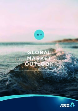 GLOBAL MARKET OUTLOOK 2019 - ANZ