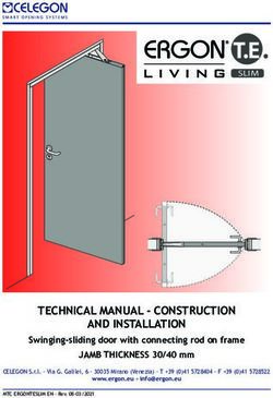 TECHNICAL MANUAL - CONSTRUCTION AND INSTALLATION - Swinging-sliding door with connecting rod on frame JAMB THICKNESS 30/40 mm - Ergon Living