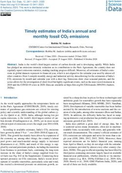 Timely estimates of India's annual and monthly fossil CO2 emissions - ESSD