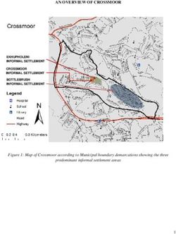AN OVERVIEW OF CROSSMOOR - Figure 1: Map of Crossmoor according to Municipal boundary demarcations showing the three predominant informal ...