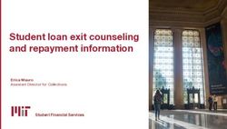 Student loan exit counseling and repayment information - Erica Mauro Assistant Director for Collections