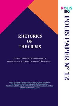 RHETORICS OF THE CRISIS - Polis180