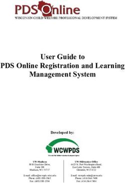 User Guide to PDS Online Registration and Learning Management System