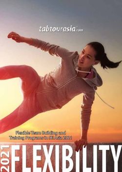 Flexible Team Building and Training Programs in SE Asia 2021