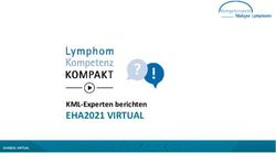 EHA2021 VIRTUAL KML Experten berichten - EHA2021 VIRTUAL - Kompetenznetz Maligne Lymphome