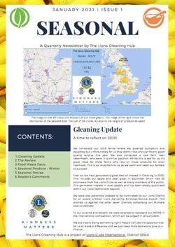 SEASONAL - Gleaning Update - Lions District 105CE