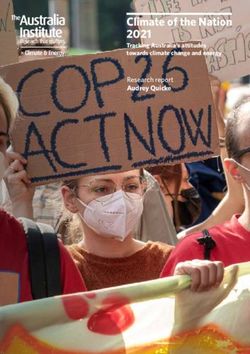 Climate of the Nation 2021 - Tracking Australia's attitudes towards climate change and energy - The Australia Institute